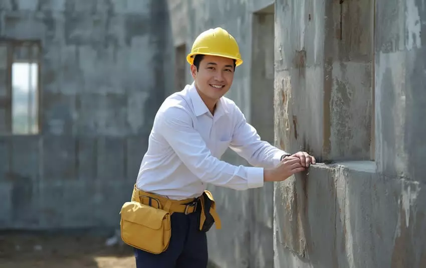 屏東住宅水泥牆施工-土水師傅實作